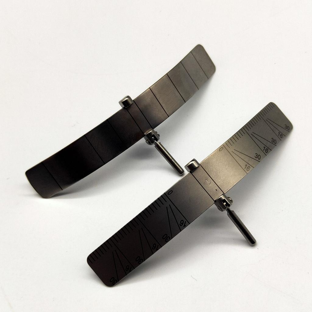 Угловая линейка для позиционирования зубов. Калибр. Направитель для позиционирования зубного имплантата. Локатор для позиционирования хирургической посадки. Автоклавируемый.