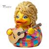 Country Music Icon Memorial Gift Parton Duck, Dolly Duck Figurine, Statue, Guitar-Themed Small Desktop Display Piece Decorative Sculpture for