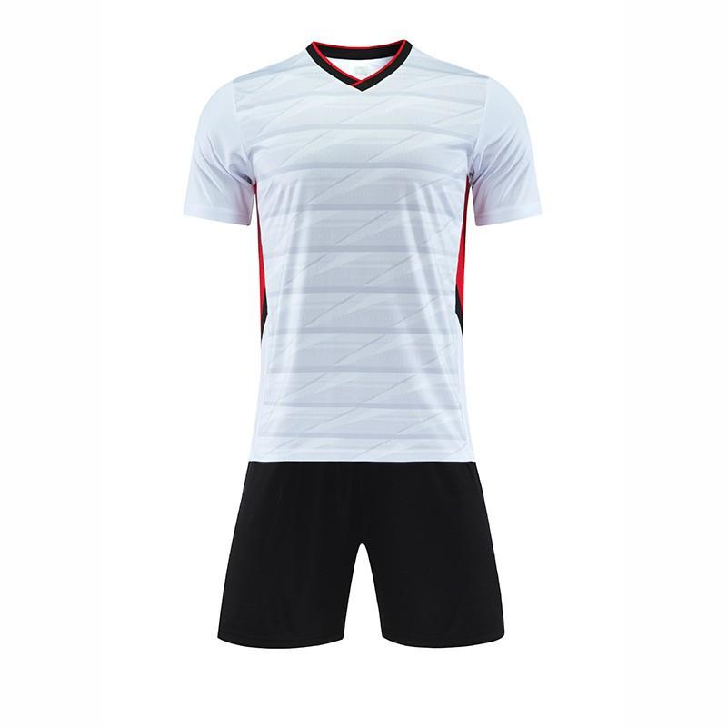 Kids Adult Striped Soccer Jersey Set School Sports Games Training