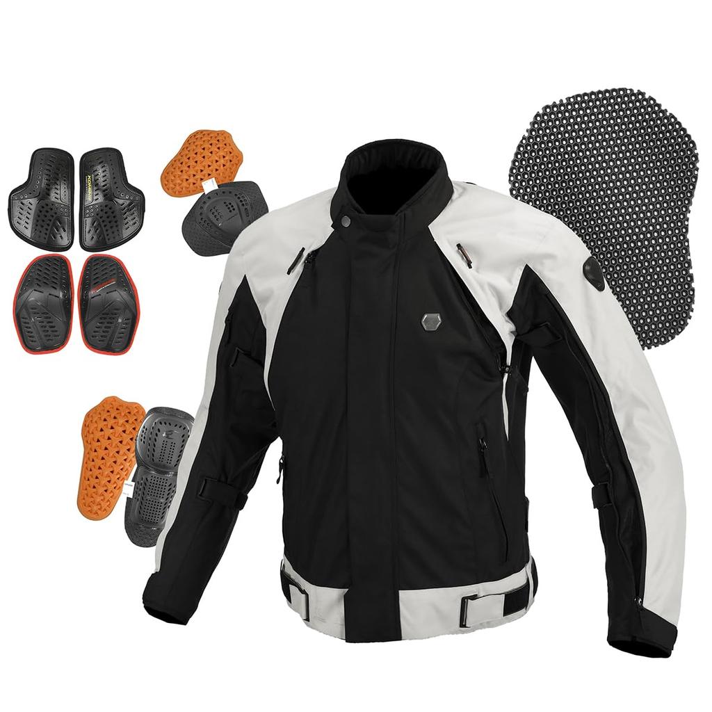 KOMINE System Jacket for CE Size M JK-5994 Full-Ear Motorcycles, Protector, Spring, Summer, Autumn, Winter, Ventilated, 07-5994, Men's, Black/Red,