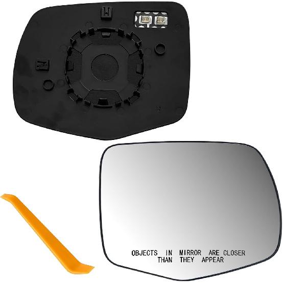 Passenger Right Side Mirror Glass Replacement Compatible with Honda Pilot 2016-2022, Ridgeline 2017-2025, Passport 2019-2025 | Heated Convex Outer