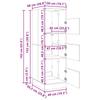 Laundry Cabinet Grey Sonoma 50 x 68 x 162 cm Particleboard