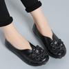 Moccasins Soft Genuine Leather Flat Shoes Women Flats with Flowers Ladies Shoes Women Designers Loafers Slip On Ballerina