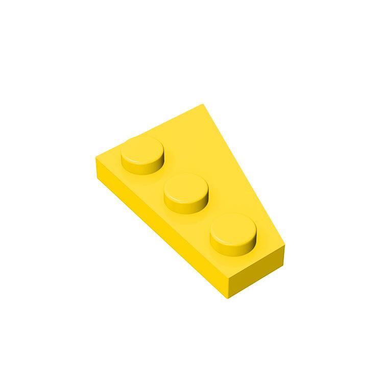 20 шт. Детали MOC 43723 Клин-пластина 3x2 Левая Совместимые Кирпичики DIY Сборка Строительные Блоки Частицы Детская Головоломка Развивающая Игрушка Подарок