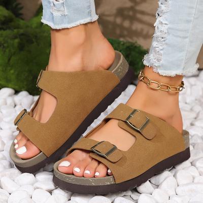Большие размеры женские сандалии на платформе с пряжкой маленькие сандалии в стиле колледжа удобная одежда для улицы