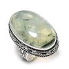 Prehnite Gemstone 925 Sterling Silver Gift Jewelry Ring Size 7