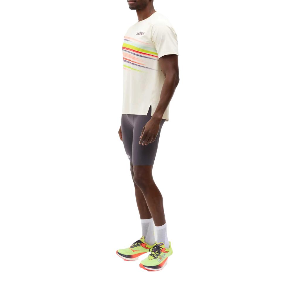 HOKA One One Быстросохнущая дышащая футболка с круглым вырезом, антибактериальная, для бега, мужские топы 1173530P