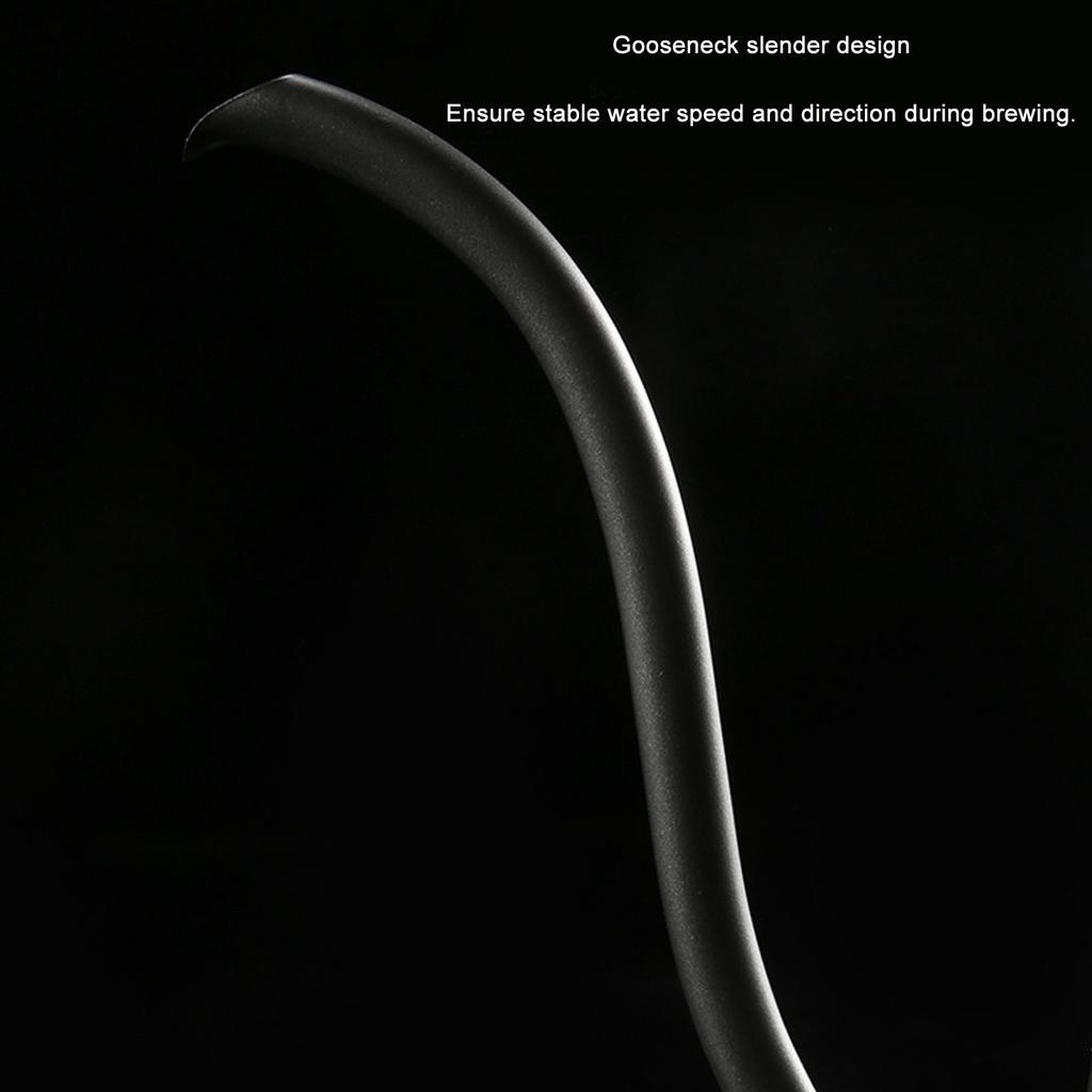 650ml Hanging Ear Hand Coffee Pot Stainless Steel Drip Type Coffeeware Tool with Thermometer