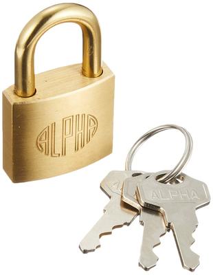Alpha Alpha Навесной замок с ключом Серебристый Стандартный тип 1000-25
