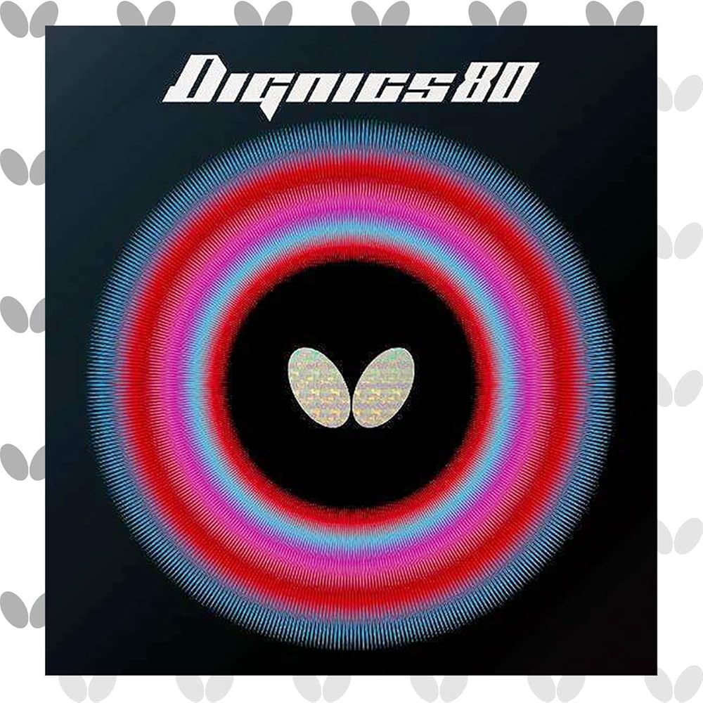 Butterfly Dignics 80 High Tension Table Tennis Rubber Red 2.1mm Thickness