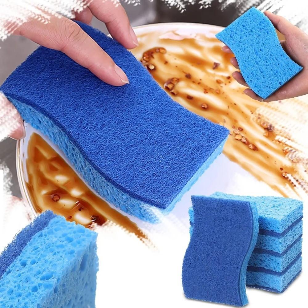 Reusable Cleaning Brush Sponges Sponge Scouring Pad Durable Cleaning Wipe  Household Cleaning Tools