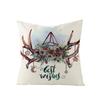 New Christmas Throw Pillow Cover Home Sofa Living Room Linen Bedside Cushion Cushion Cover Print