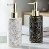 300ml Marble Ceramic Lotion Dispenser Refillable Soap Pump Bottle Empty Bottle Upgrades for Hand Sanitizer and Shampoo