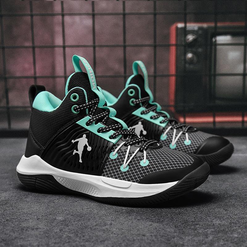 Детские дышащие баскетбольные кроссовки Kobe - Осенняя сетка, Противоскользящие, Мягкая подошва, Износостойкие для спорта и бега в начальной школе