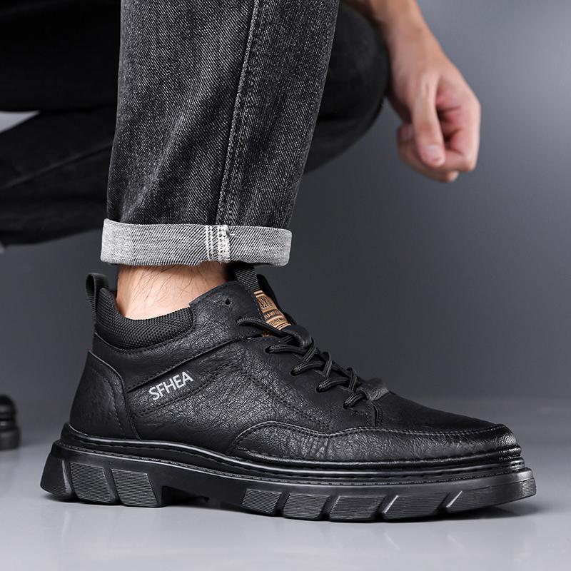 Men Martin Boots High Top Shoes Winter Walking and Commuting Casual Outdoor Travel Seasonal Everyday Footwear Sizes 38-44