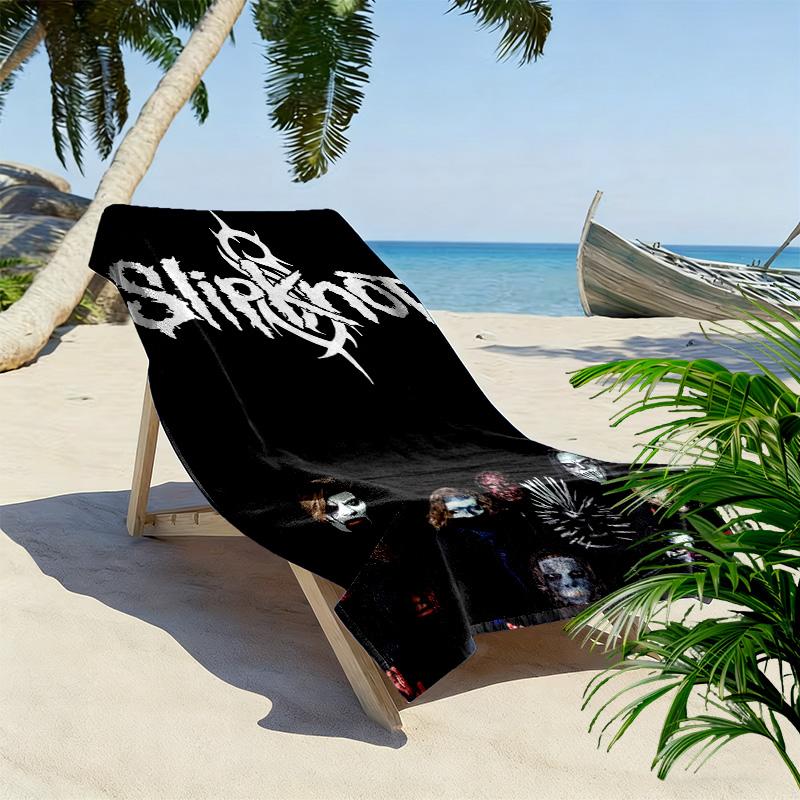 Metal Music Icons beach towel soft Beach towel for vacation photos quick-drying swim towel swim Outdoor pool towel beach Fashion Comfort beach towel