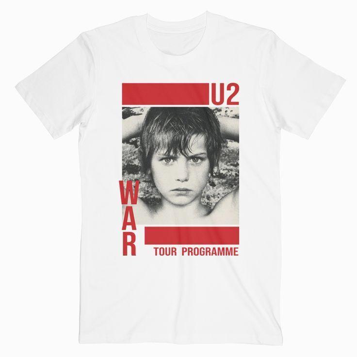 26 U2 War Tour Music Concert Cotton All Size Men Women White Shirt Unisex T-Shirt