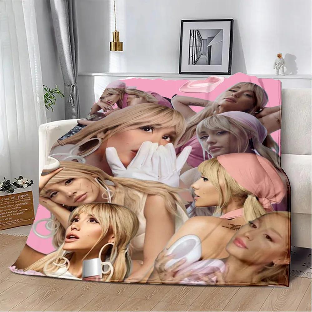 Ariana Grande Printed Throw Blanket Soft Warm Perfect for Home Travel Picnics and Gifts