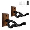 2 Pcs Wall Mount Hardwood Gun Holder Crossbow Hanger for Wall Vertical Gun Rack Compound Bow Hanger Holder Displays Rack Shotgun Hooks Rifle Storage