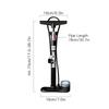 Bicycle Floor Pump 160PSI Bike Air Pump with Gauge Presta & Schrader Valves Tire Tube Inflator with Multifunction Ball