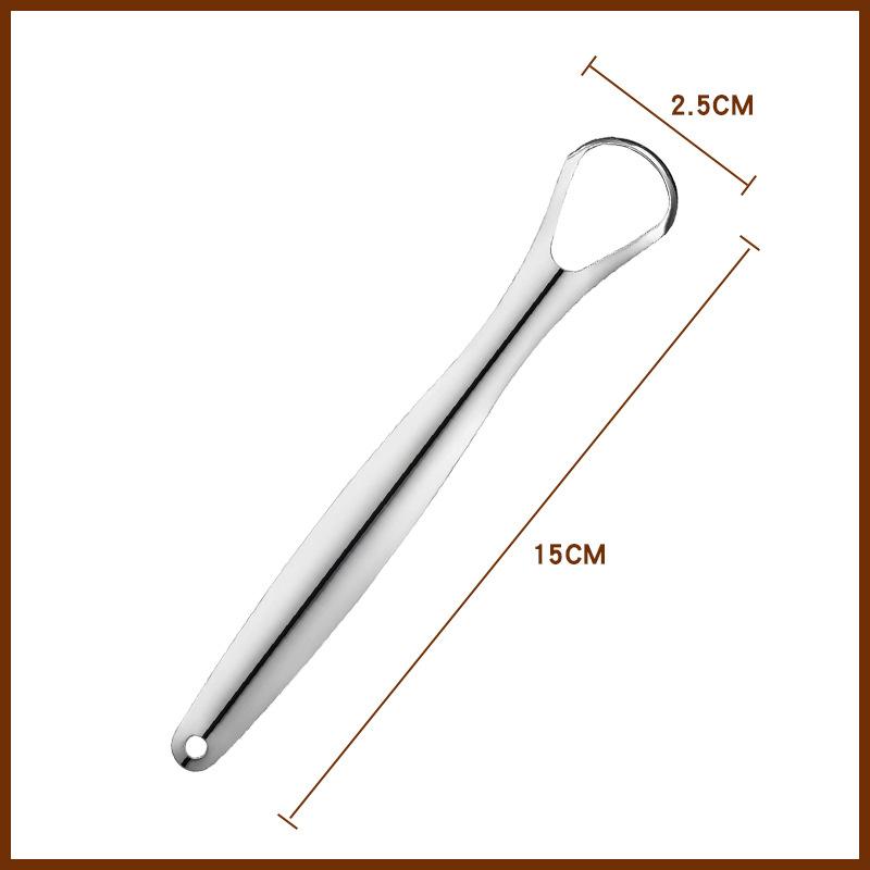 Портативный одно-/двухслойный скребок для языка, многоразовый чехол для щетки для полости рта из нержавеющей стали, нескользящая ручка, скребок для языка