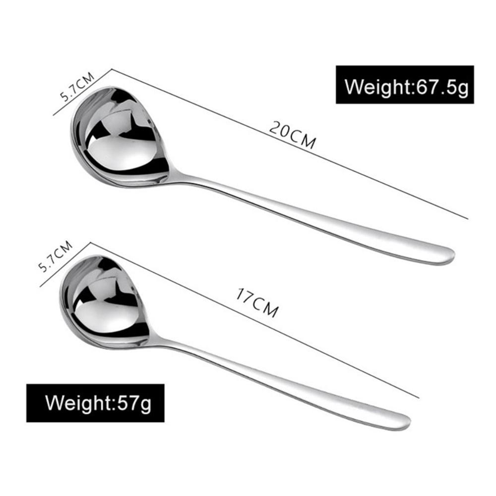 Creative Stainless Steel Thicken Cooking Kitchen Tool Soup Ladle Tableware Dinner Scoop Soup Spoon