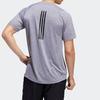 adidas Круглый вырез с коротким рукавом спортивная футболка мужские топы белый фиолетовый DZ8873
