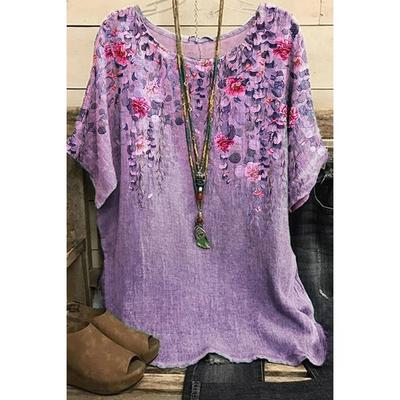 Женская повседневная футболка с принтом 3D Cat Animal, винтажная свободная футболка с коротким рукавом, топы больших размеров на весну и лето