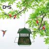 Металлическая кормушка для птиц для улицы, подвесная железная кормушка для диких птиц, защищающая от белок, для сада, двора, украшения заднего двора