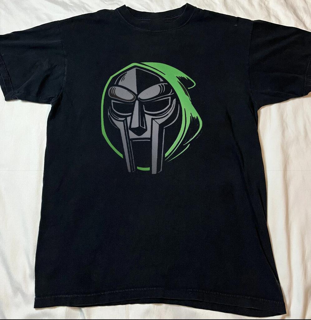 Маска MF Doom Черная Хлопковая Футболка Полный размер S-5XL Подарок Для Фанатов HL898