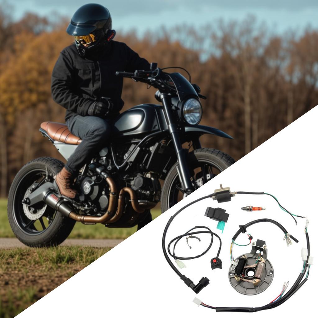 Wiring Harness Ignition Coil Magneto Stator For For 50cc 70cc 110cc 125cc 4 Stroke Dirt Bikes