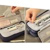 Double Layer Stand Pencil Stationery Case Large Capacity Make Up Bag Gift Supply