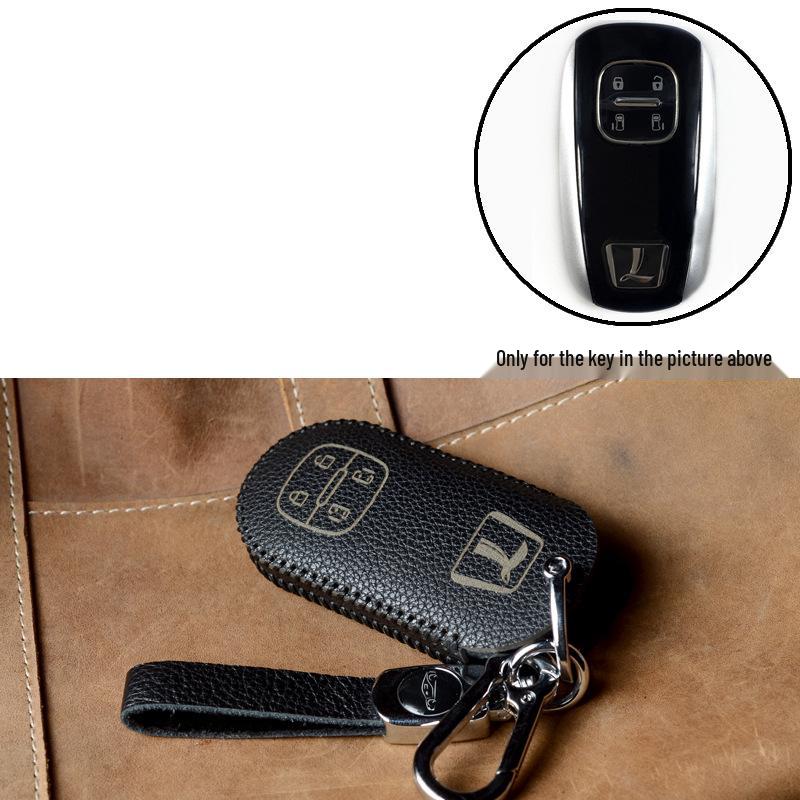 Защита ключа из натуральной кожи для Luxgen U7/MPV Big 7 и U6 Na 5/S5