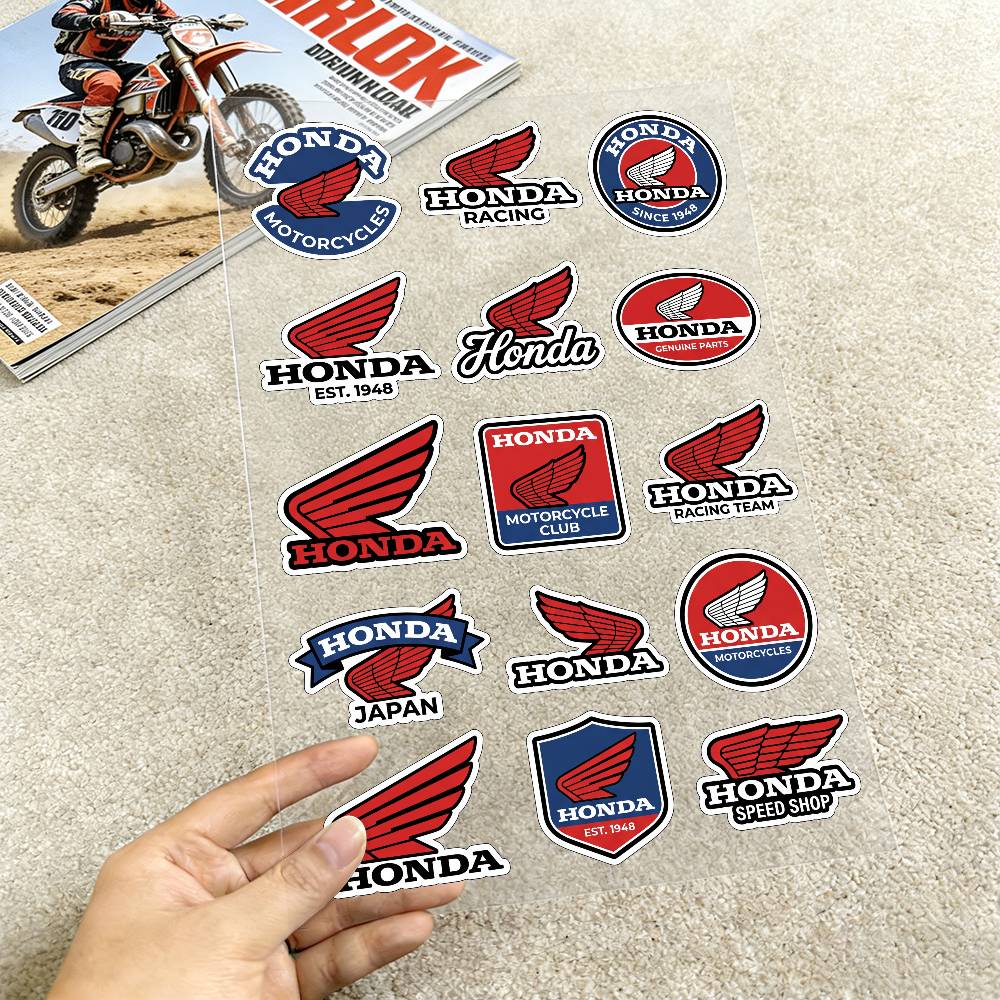ДЛЯ HONDA HRC H WING Светоотражающие наклейки на мотоцикл, 3M предупреждение о безопасности ночью в темноте шлемы для скутера XL0 wsvj7