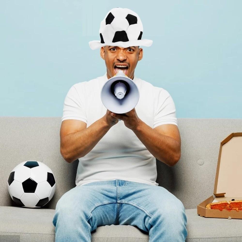 Soft Soccer Head Cover Comfortable Halloween Cap Plush Football Hat Photo Props
