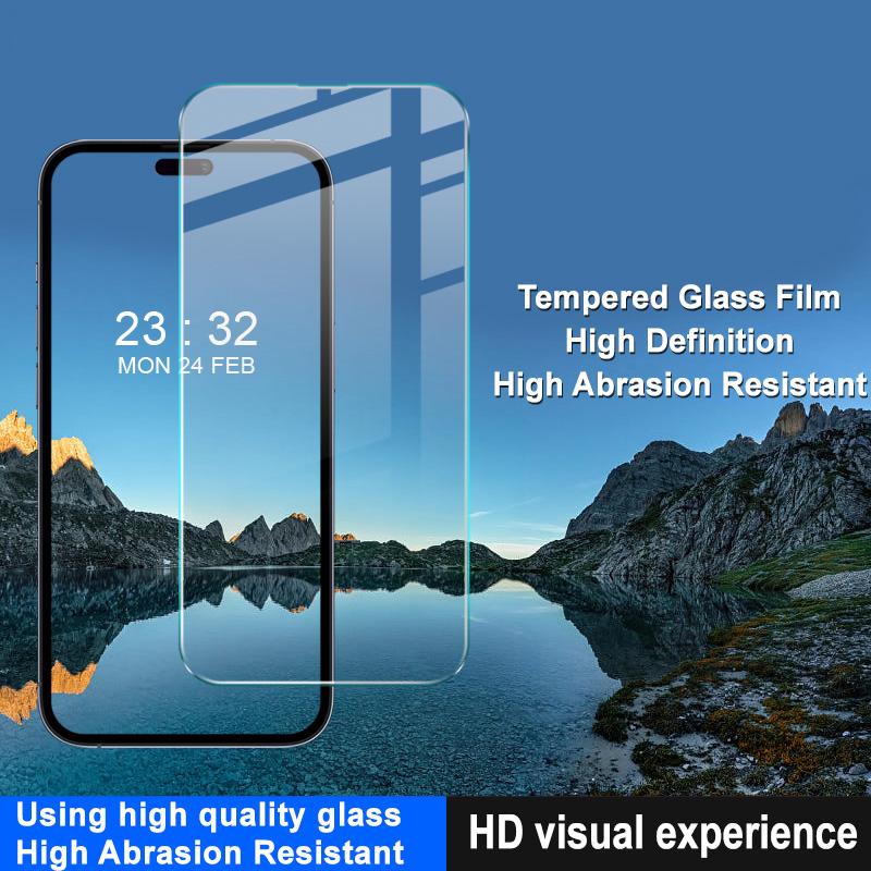 IMAK H Series For iPhone 15 Plus Phone Screen Protector Explosion-proof HD Clarity Tempered Glass Film