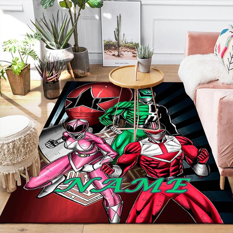 Custom 1Pc Power Rangers Green Ranger Vs Megazord Rug Office Carpet Indoor Outdoor Entrance Doormat Nonslip Soft And Comfortable Living Room D2915224