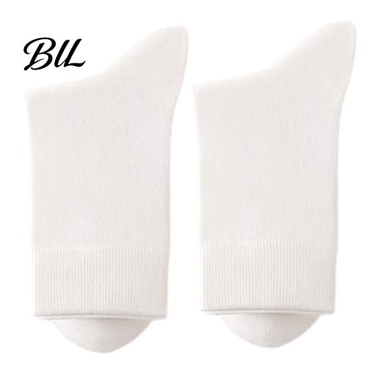 Non-binding Top Socks Men Crew Socks, Solid Color Casual Soft Non Binding Winter Warm Dress Breathable Sweat Wicking Mid-calf for Autumn And