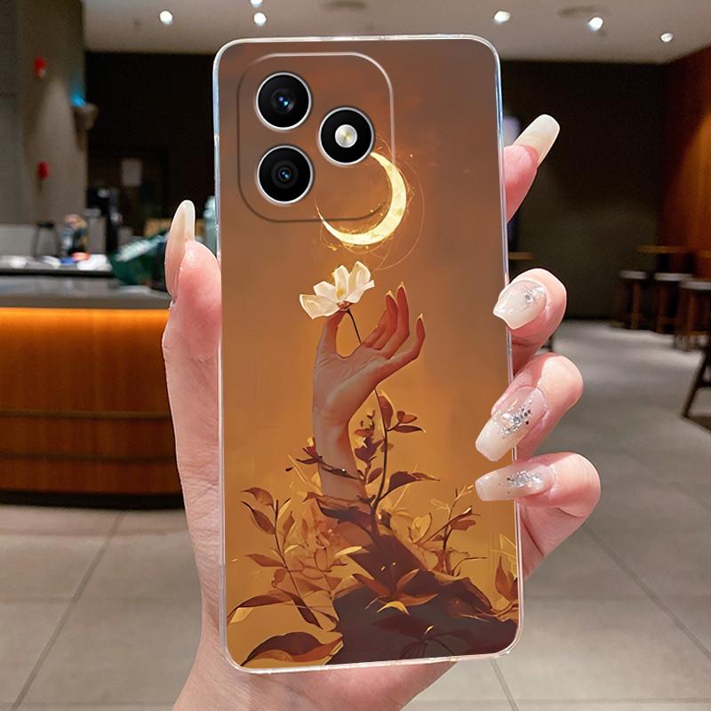 Чехол для Honor X8d 4G Эстетичный Роскошный Милый Крутой Узор для Мальчиков Девочек Мягкий силикон Чехол для Телефона Задняя Крышка Прозрачный TPU Корпус