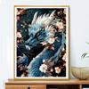 5d DIY Diamond Painting Cross Stitch Dragon Diamond Embroidery Mosaic Animal Full Round Drill Home Decor