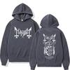 Mayhem Live In Leipzig Skeleton Graphic Hoodie Men Women Death Black Metal Rock Oversized Pullover Male Vintage Casual Hoodies