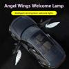 2Pcs Car Angel Wings Wireless Car Door LED HD Welcome Courtesy Shadow Projector Lamp Logo Light Cars Accessories