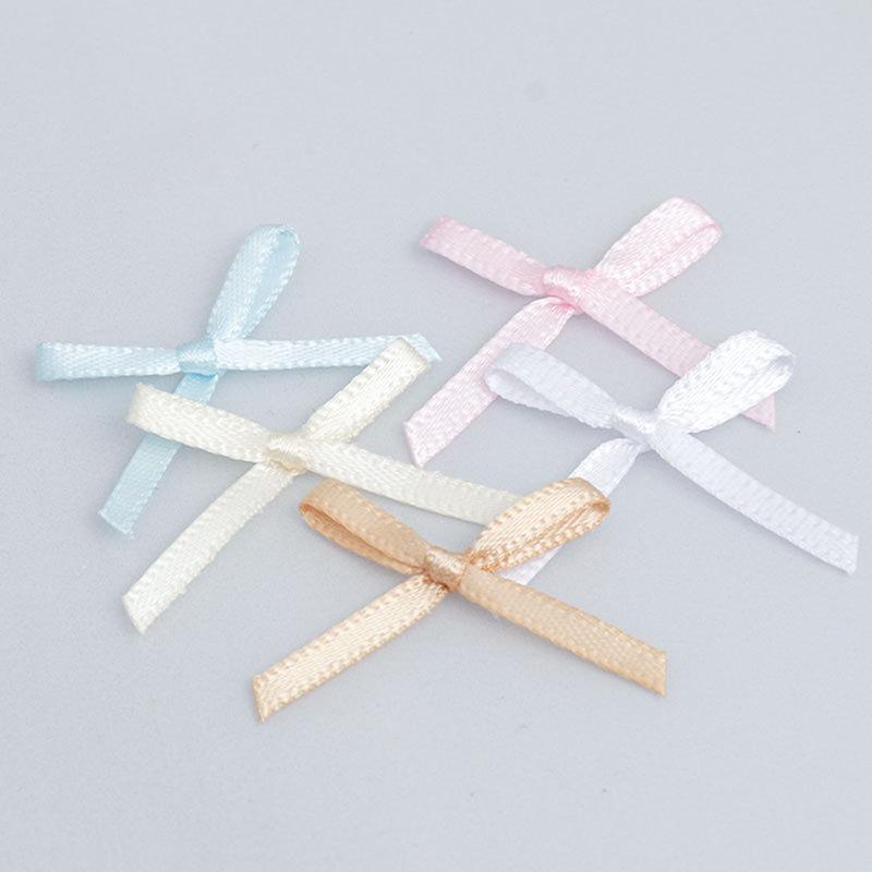 100 шт. 20-30 мм маленький размер атласная лента бант цветок DIY ремесло украшения ремесла аксессуары украшения принадлежности