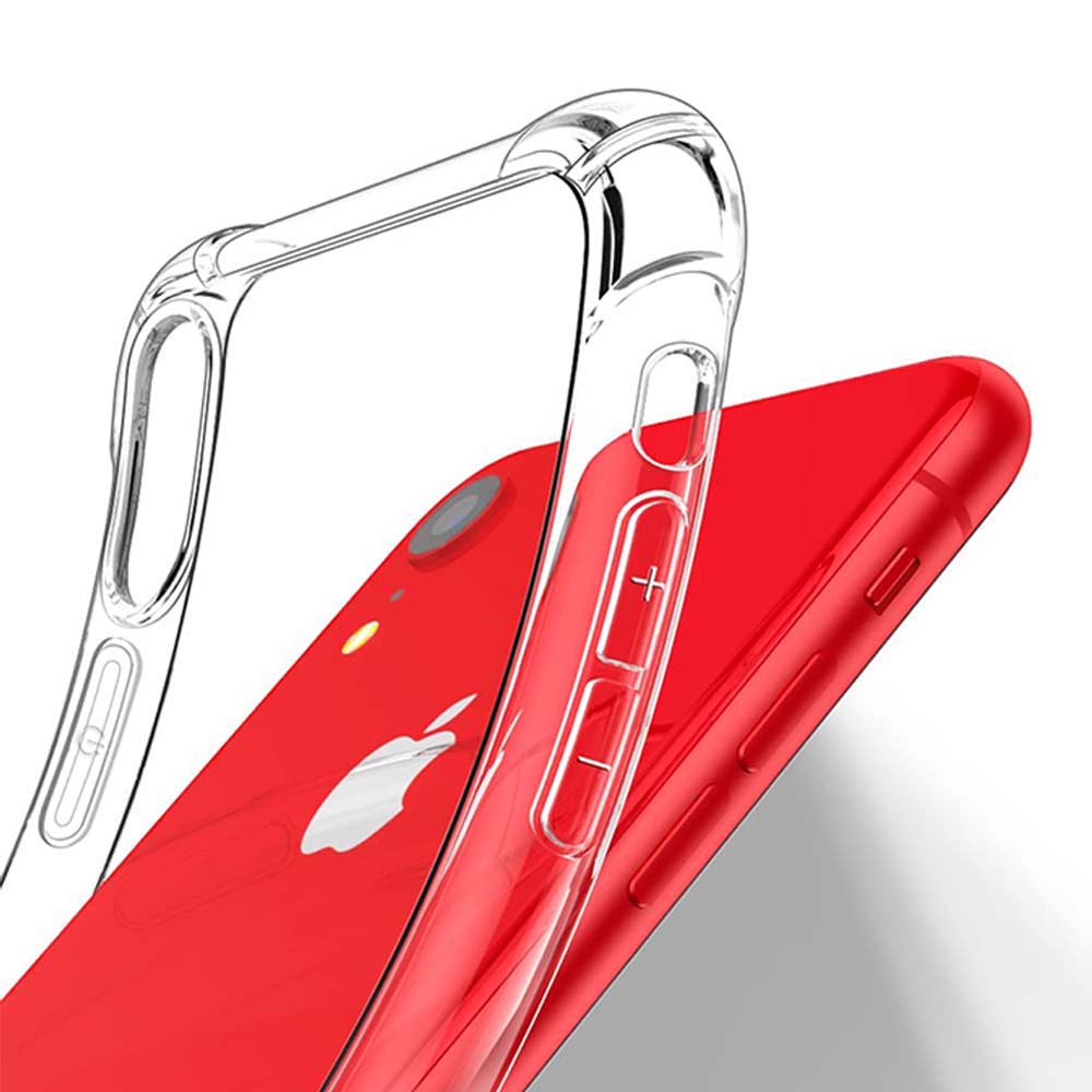 Толстый противоударный силиконовый прозрачный чехол для телефона iPhone XR XS Max X SE 2022 SE 2020 8 7 Plus 13 14 15 защитный чехол задняя крышка