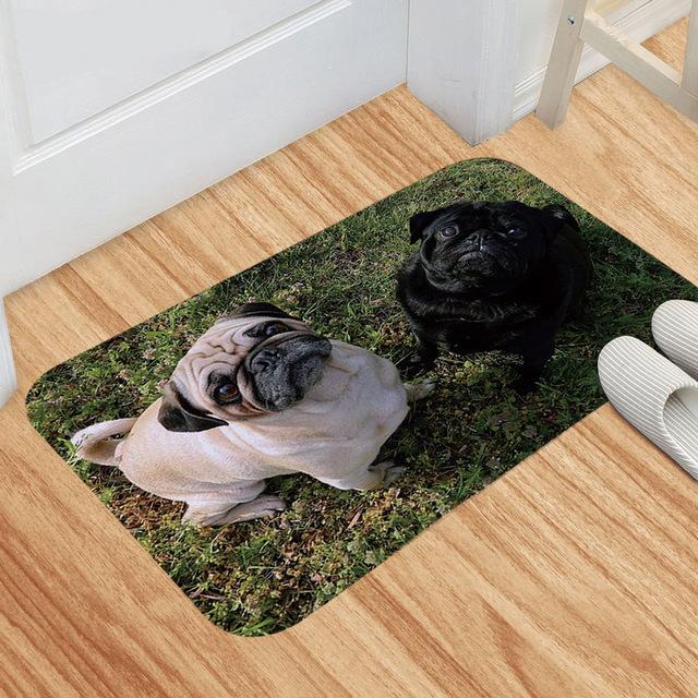 Напольный коврик с узором динозавра и волка, коврик для двери ванной комнаты, коврик для дивана, коврик для коридора, балкона, нескользящий декоративный ковер
