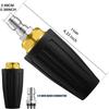 360° Rotating Turbo Nozzle 1/4" Quick Connect 4000PSI Brass Pressure Washer Sprayer