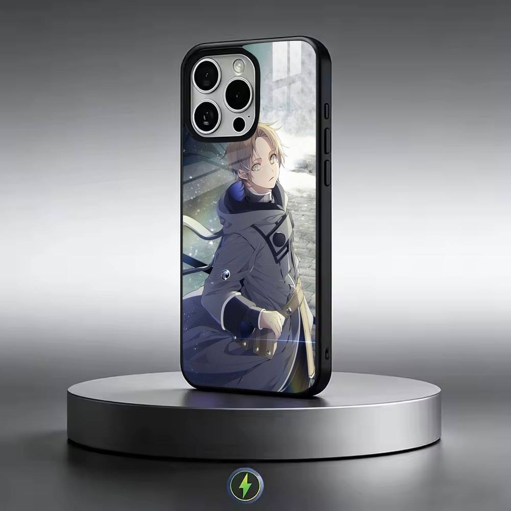 Чехол для телефона Mushoku Tensei Greyrat с комическим рисунком Для iPhone17,16,15,14,13,12,11 Plus,Pro Магнитный Для Magsafe Беспроводная Зарядка