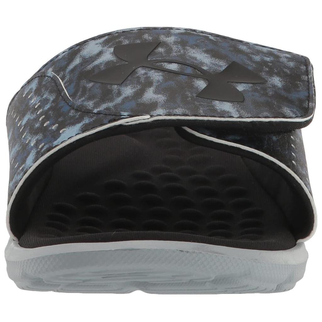 Under Armour Unisex Ignite 7 Graphic Strap Slide Harbor Blue Camo Sandals 3026024-402