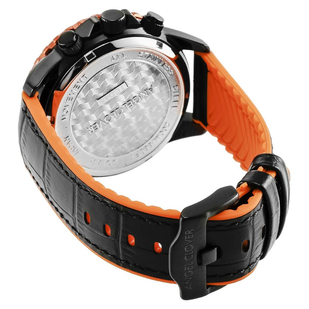 Angel Clover Time Craft Diver Men's Black Watch TCD45BK-BK