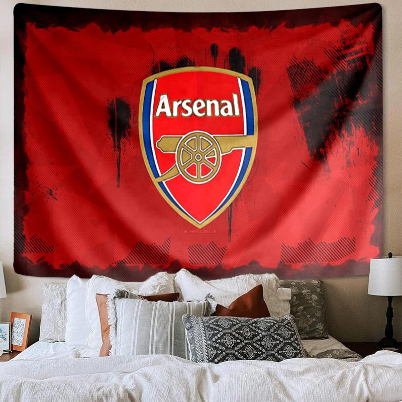 Arsenal Football Club Crest Tapestry Playroom Tapestry, Accessories for Bedroom,Livingroom, dormitory Room Wall Decor Fan Birthday Gifts